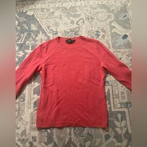 Pink Coral Tahari Luxury Cashmere Sweater Size XS